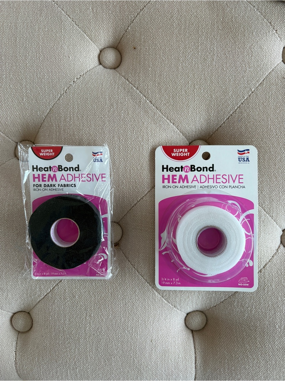 NWT🤍HeatnBond Hem Adhesive Tape - Black & White🤍